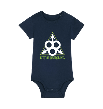 French Navy Printed baby grow