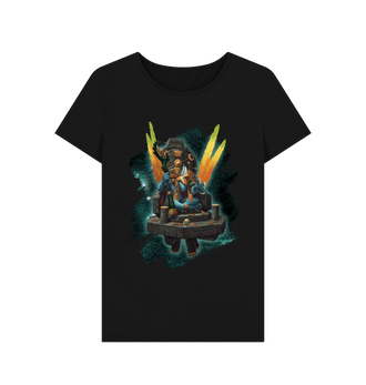 Black Seraphon Skink Starseer Fitted T Shirt