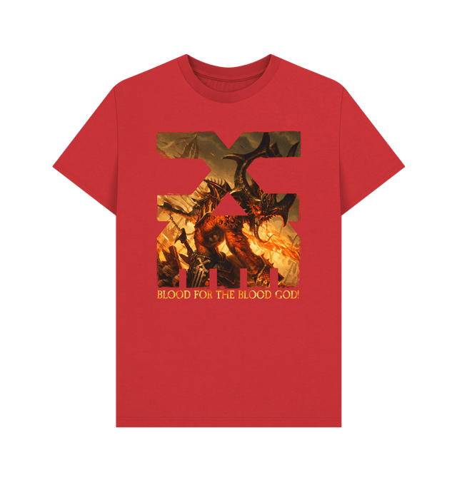 Red Khorne Blood for the Blood God T Shirt