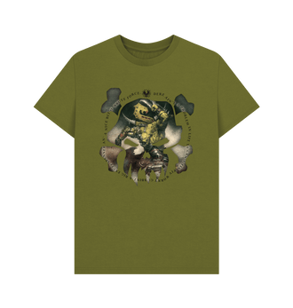 Moss Green Worky Gubbinz T Shirt