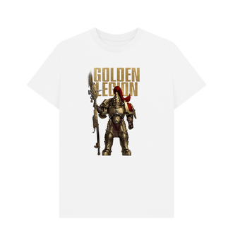 White Adeptus Custodes Golden Legion White T Shirt