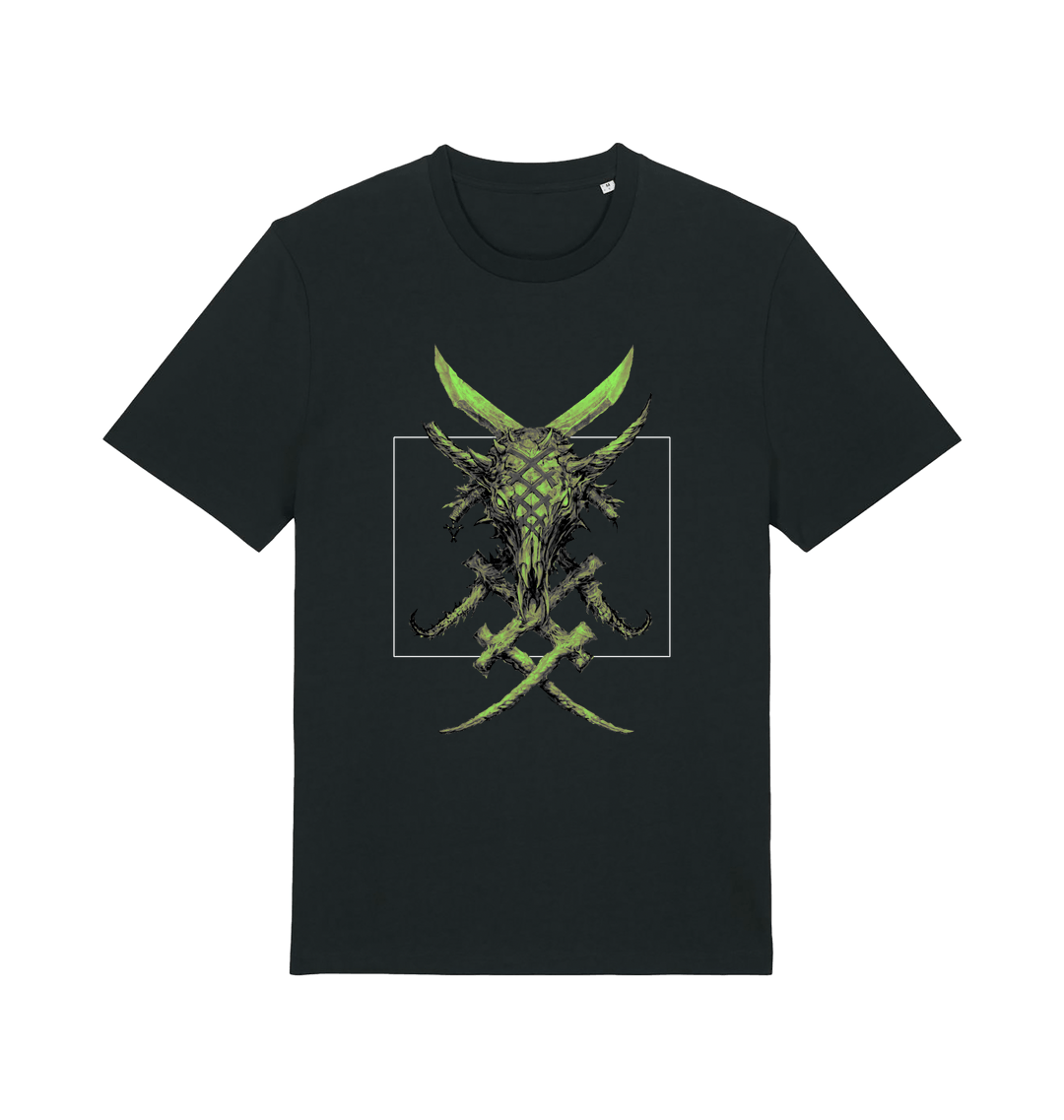 Black Printed T-shirt Front