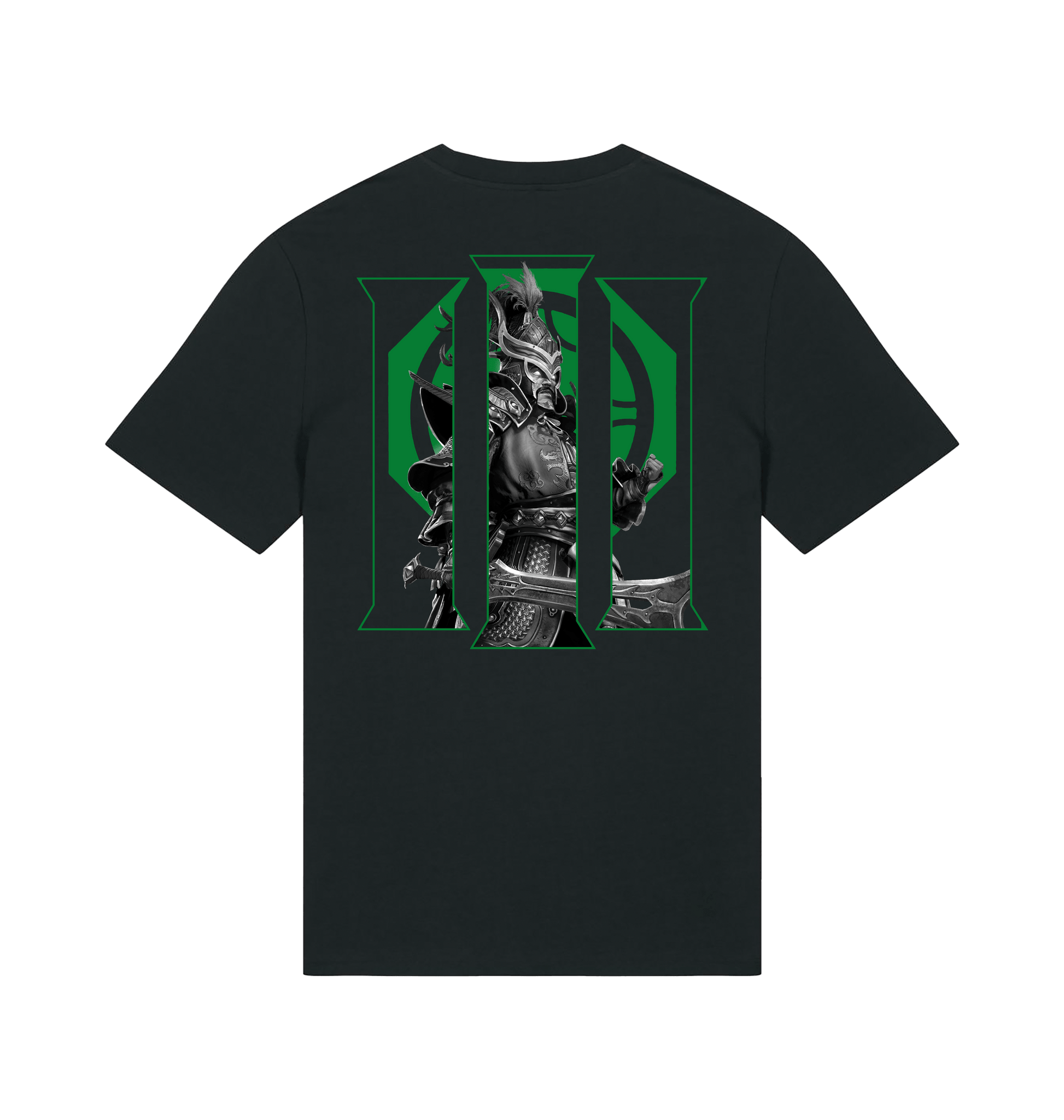 Black Printed T-shirt Back