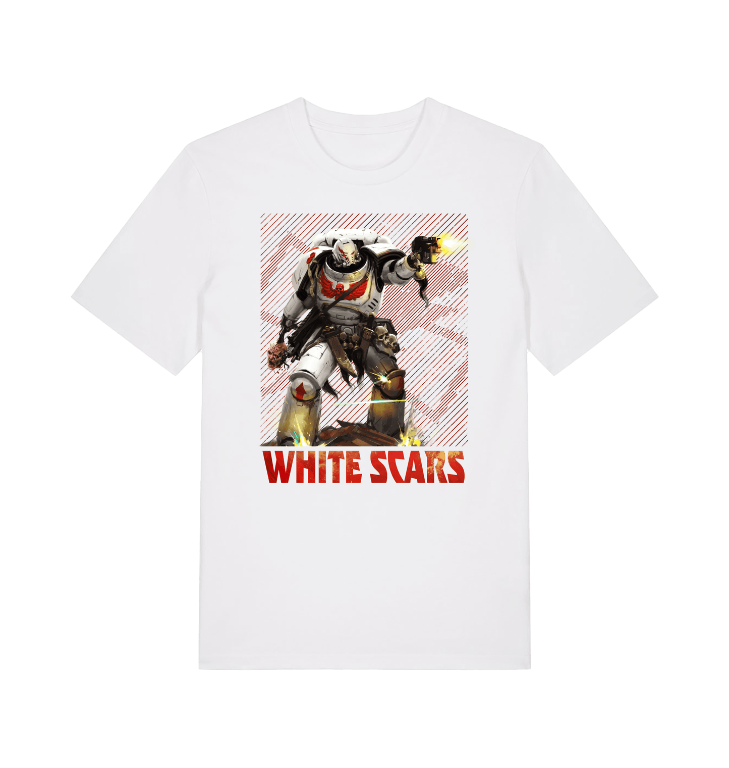 White Printed T-shirt Front