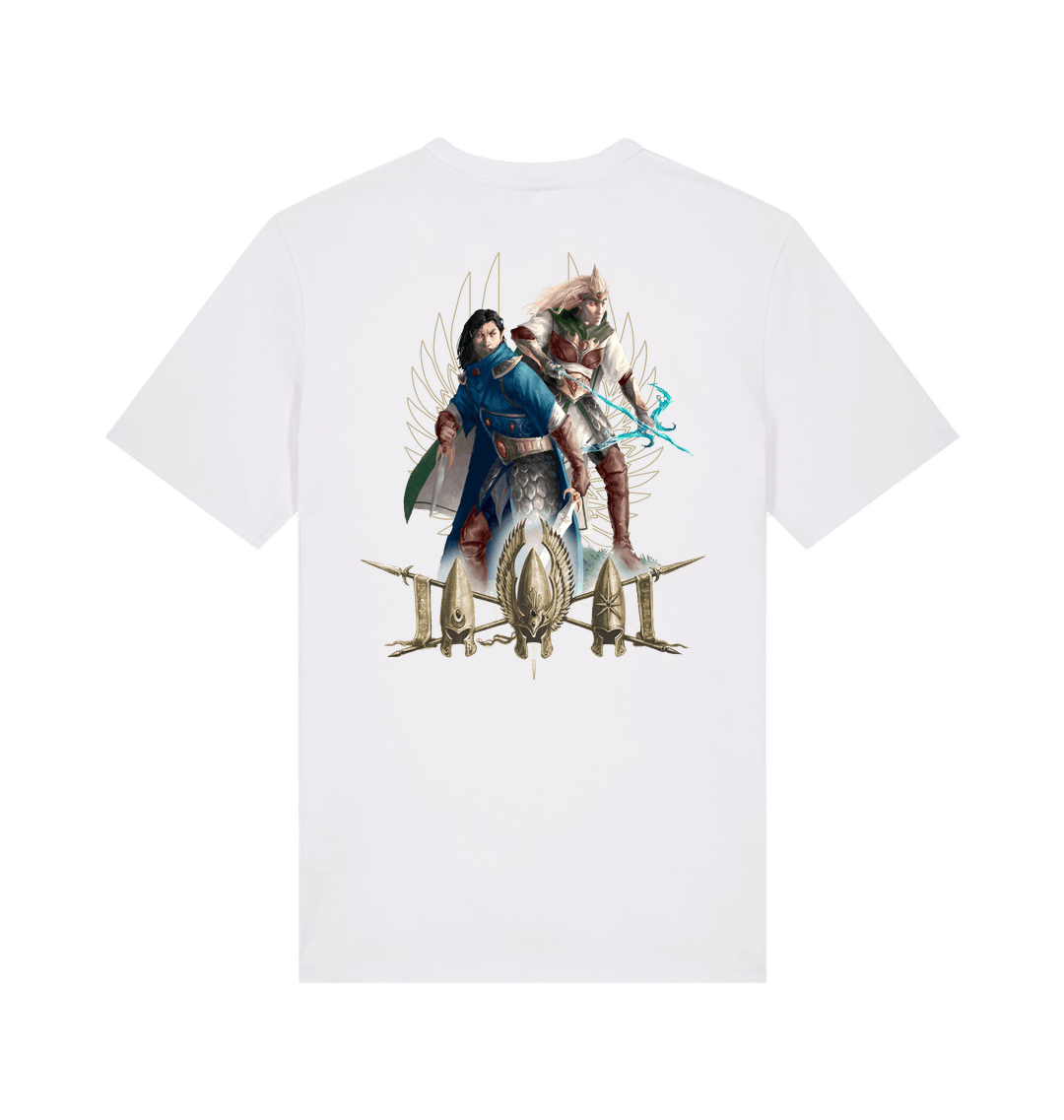 White Printed T-shirt Back