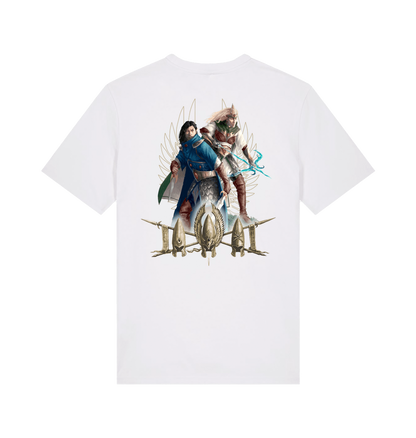 White Printed T-shirt Back