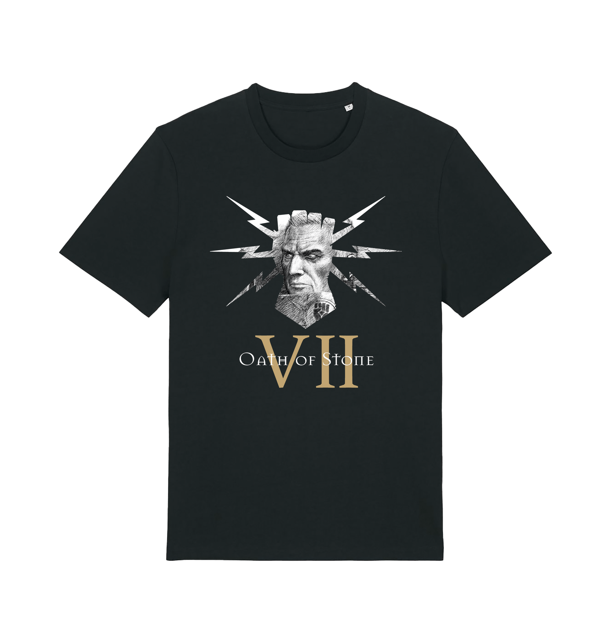 Black Printed T-shirt Front