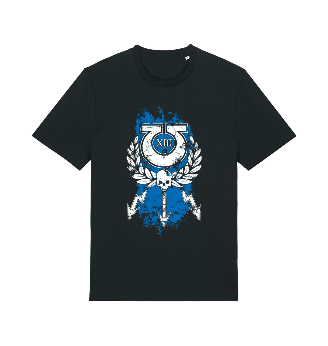 Black Printed T-shirt Front