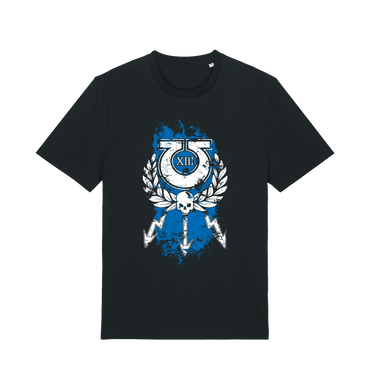 Black Printed T-shirt Front