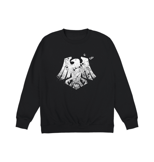 Deep Black Printed Sweater