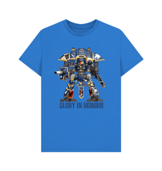 Bright Blue Imperial Knights Glory in Honour T Shirt