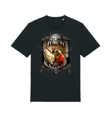 Black Printed T-shirt Front