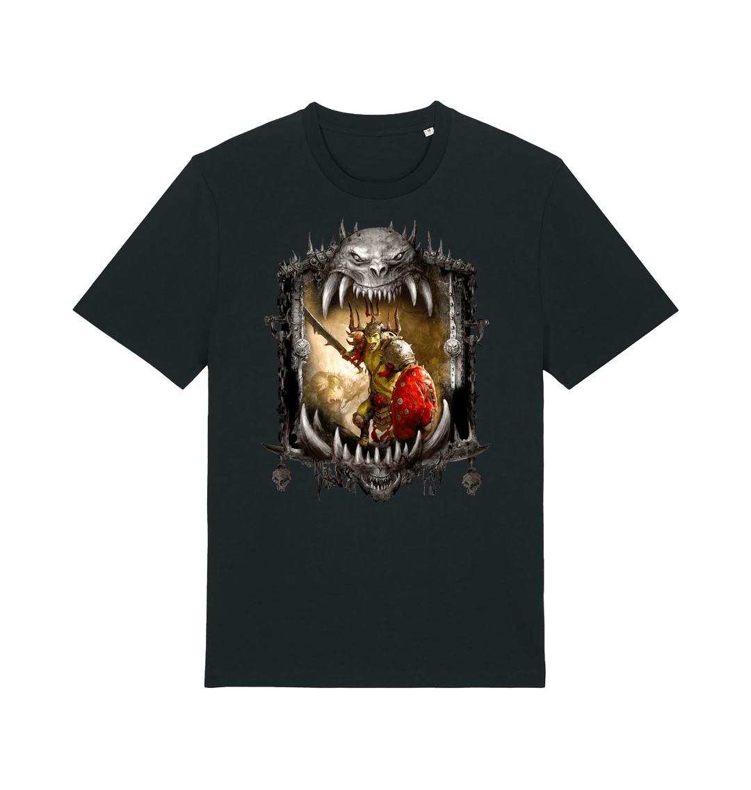 Black Printed T-shirt Front