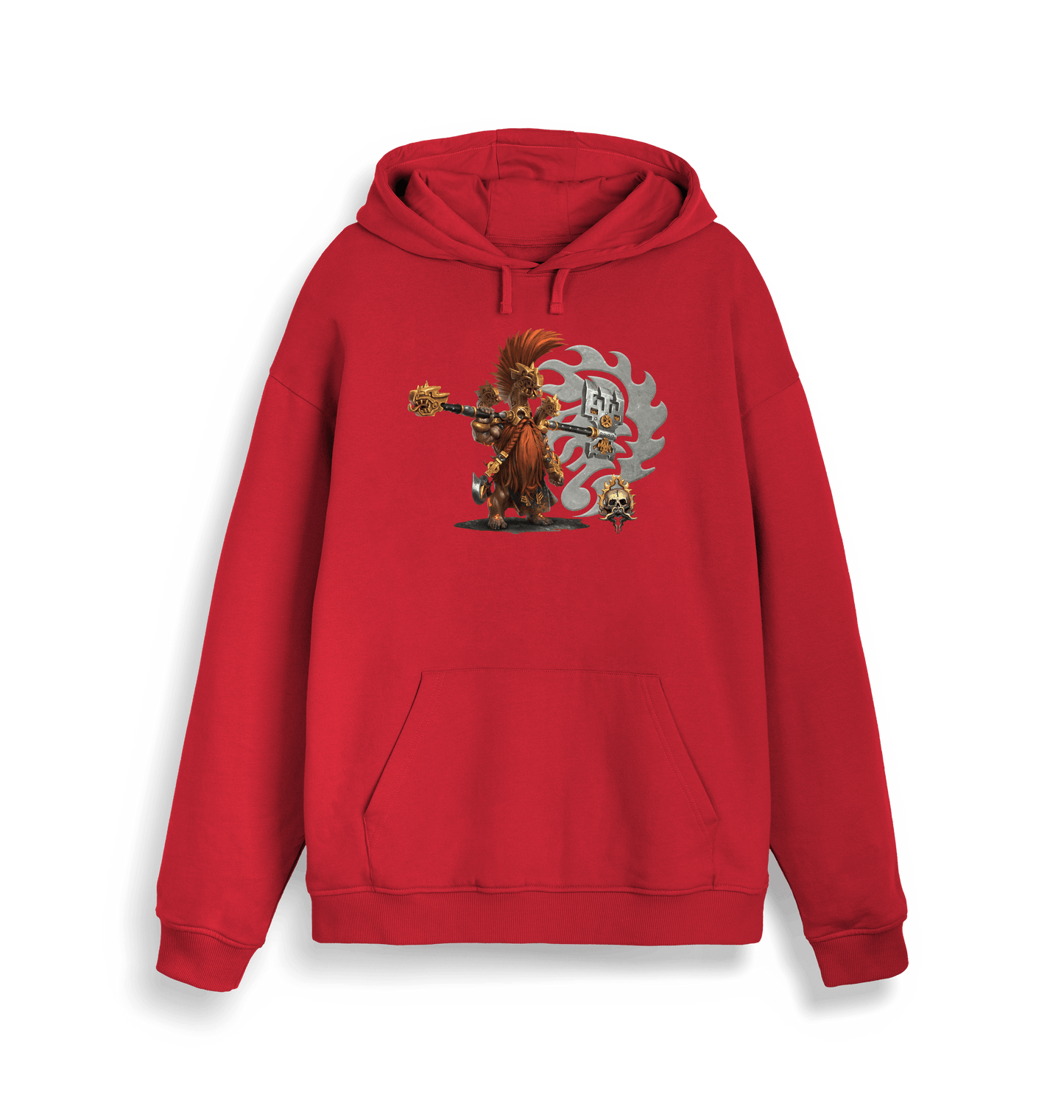 Red Printed Sweater Front