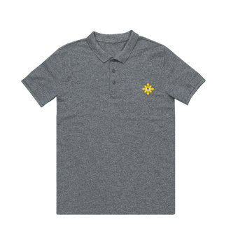 Heather Grey Black Legion Polo Shirt