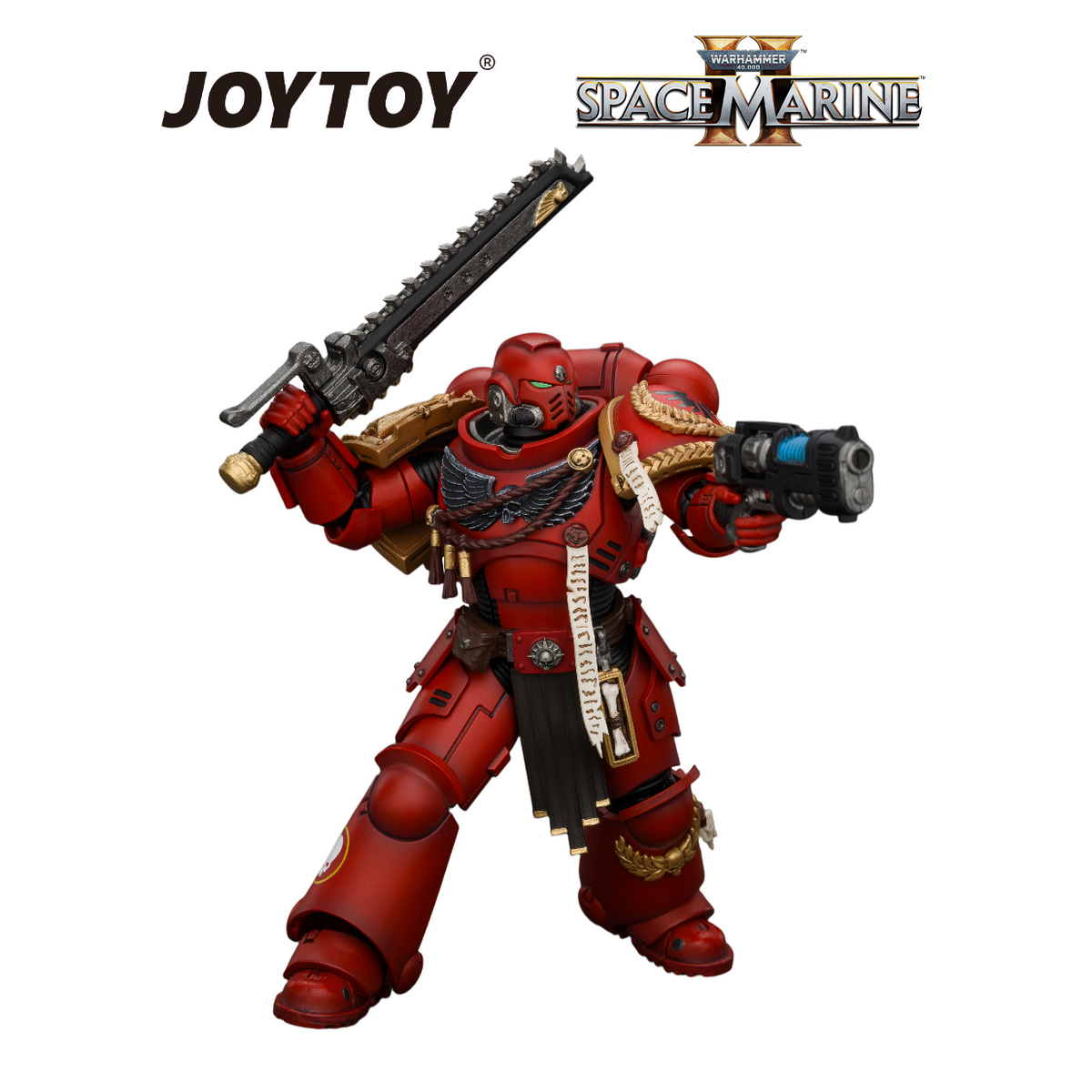 JOYTOY Warhammer 40,000: Space Marine 2 - Game Edition Blood Angels Veteran (1/18 Scale) – product image 1