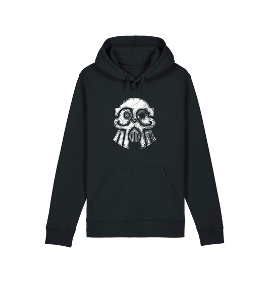 Black Printed Hoody Front