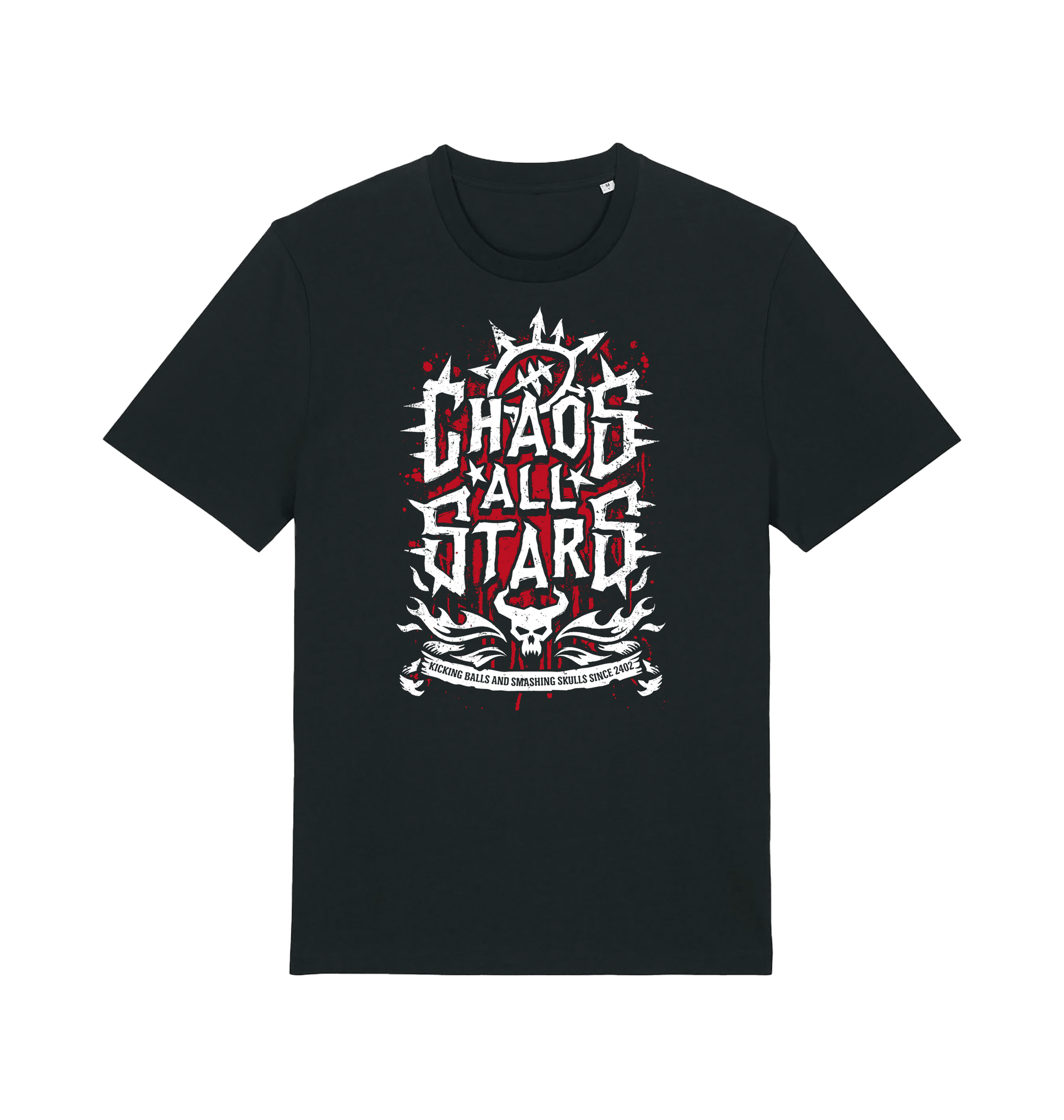 Black Printed T-shirt Front