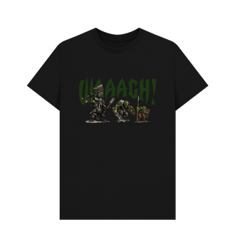 Black Premium Warhammer The Old World Orc & Goblin Waaagh! T Shirt