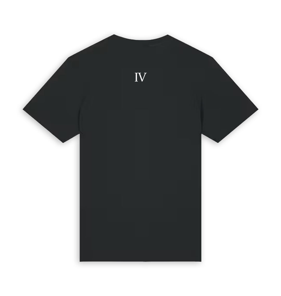 Black Printed T-shirt Back