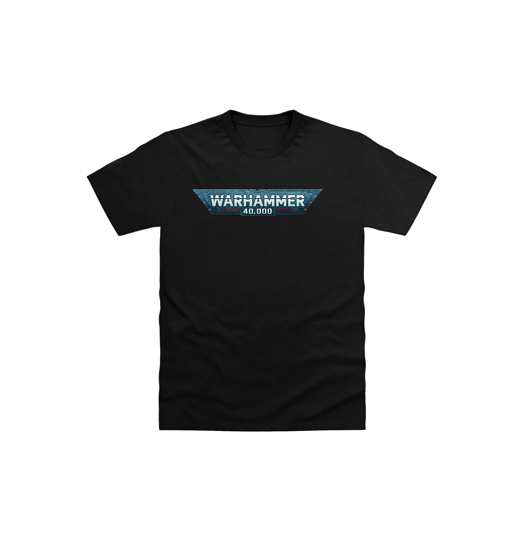 Black Printed Kids T-Shirt Front