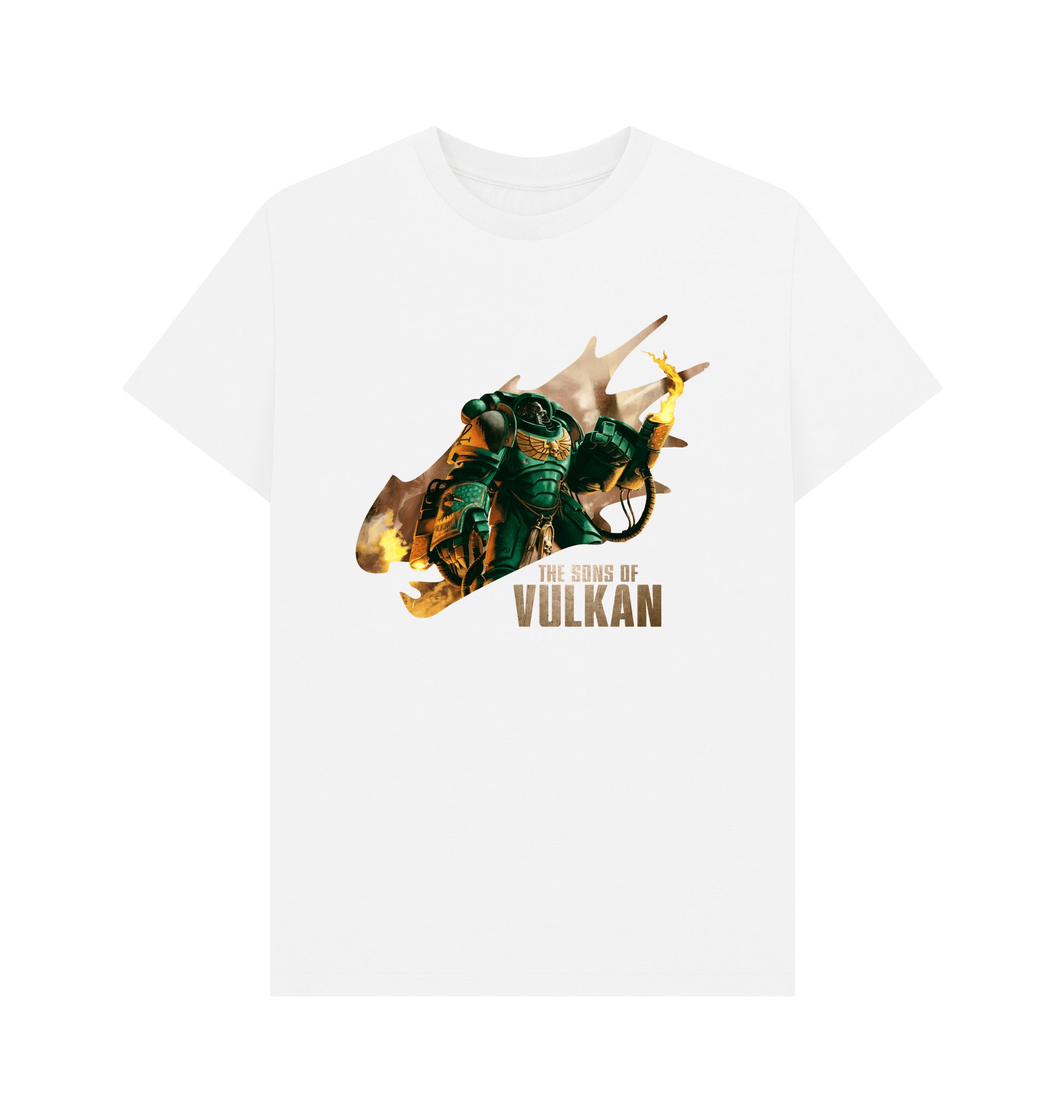 White Salamanders 'Sons of Vulkan' White T Shirt
