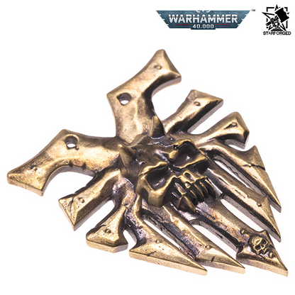 Starforged Warhammer 40,000 Ka'Bandha Khorne Chaos Demon Copper Necklace
