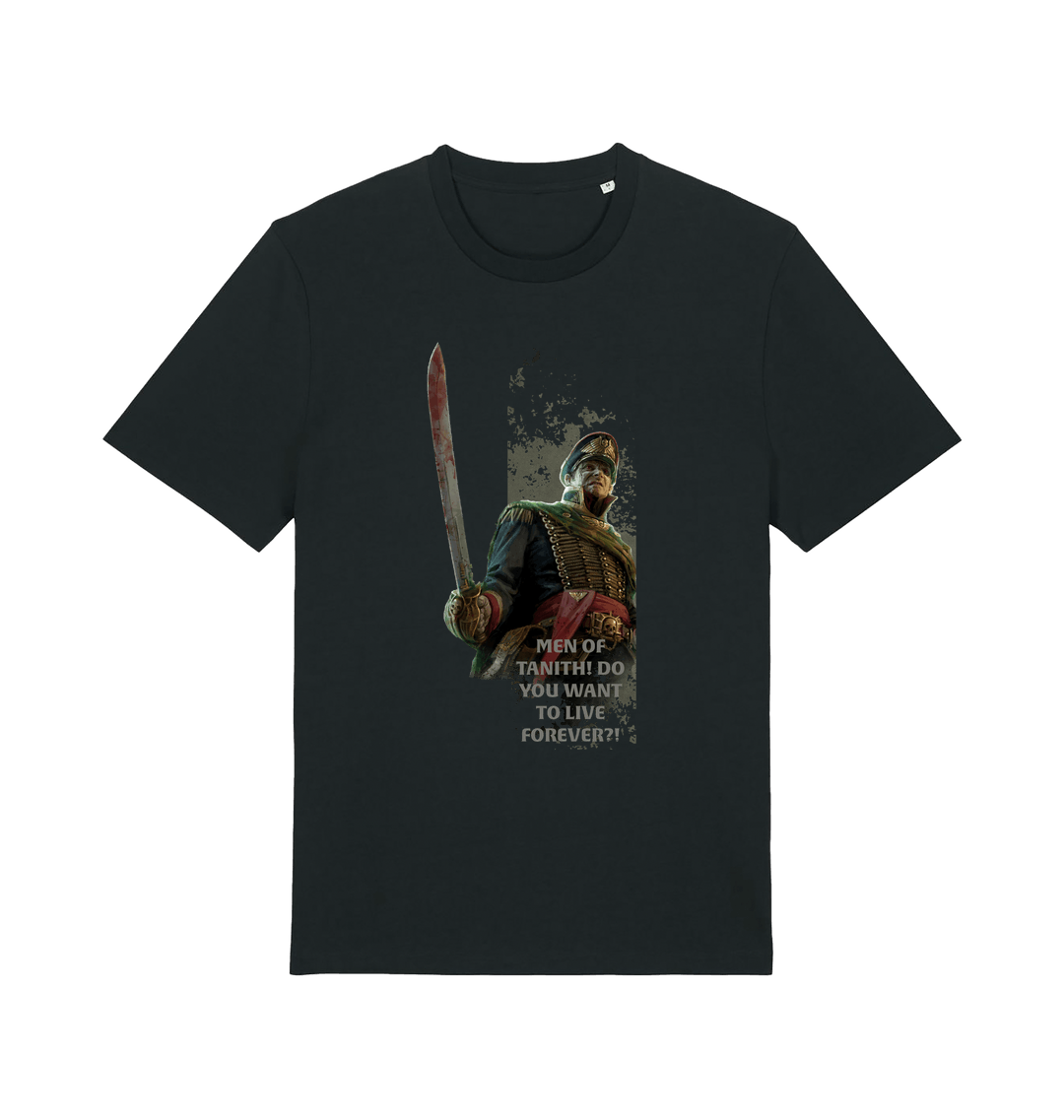 Black Printed T-shirt Front