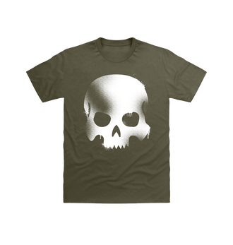 Military Green Death Graffiti Insignia T Shirt