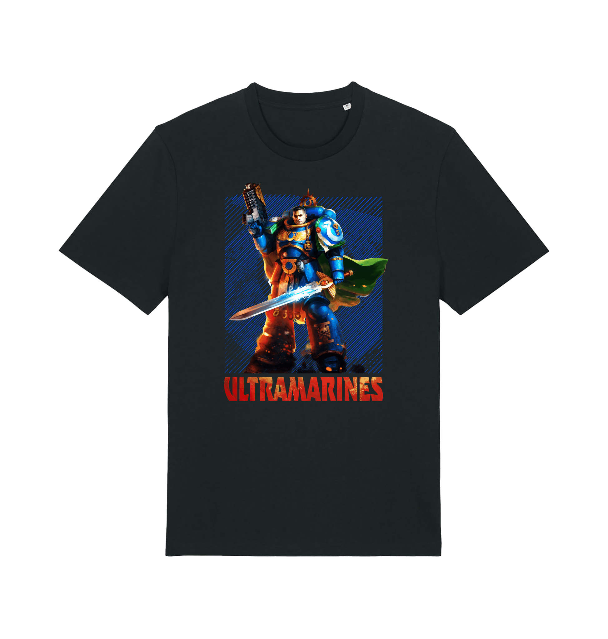 Black Printed T-shirt Front