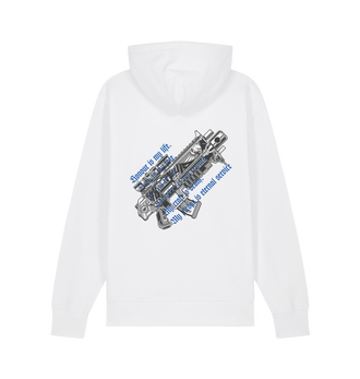 Premium Warhammer 40,000: Space Marine 2 Eternal Service White Hoodie