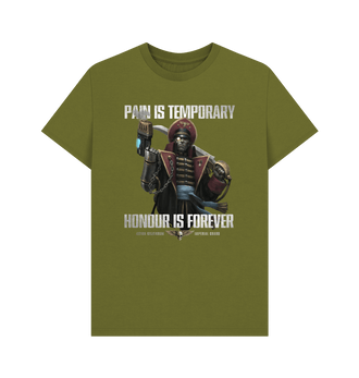 Moss Green Premium Astra Militarum Honour Is Forever T Shirt