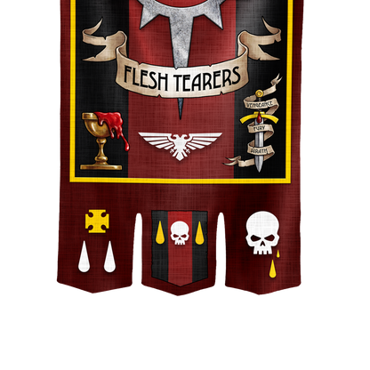 Warhammer 40,000: Flesh Tearers 2nd Company Banner - Preorder