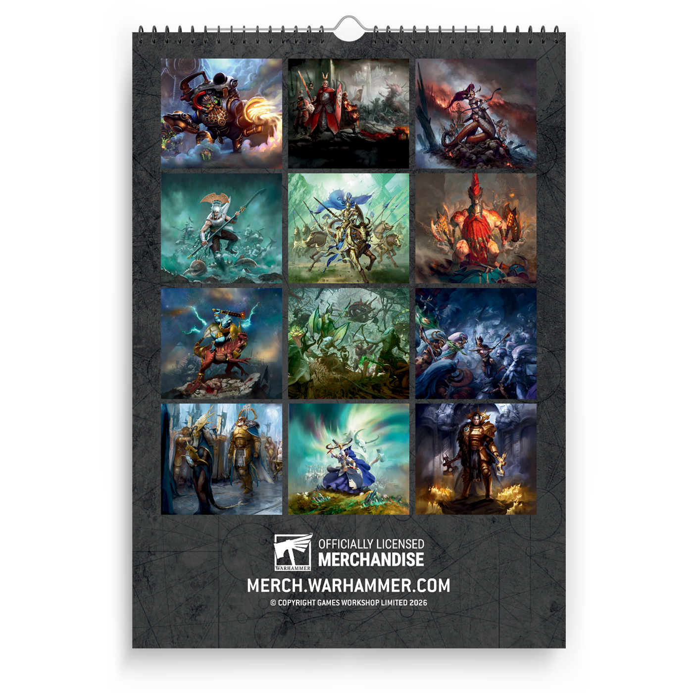 Warhammer Age of Sigmar Grand Alliance Order 2026 Calendar Preorder