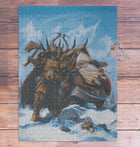 White Dwarf Grombrindal Vs Harald Hammerstorm 1000 Piece Jigsaw Puzzle