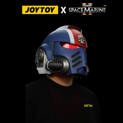 JoyToy Warhammer 40,000: Space Marine 2 Lieutenant Titus’ Mk X Helmet (1:1 Scale) Preorder