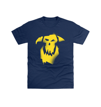 Navy Orruk Warclans Graffiti Insignia T Shirt