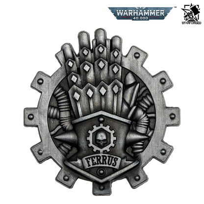Starforged Warhammer 40,000 Chapter Icon Pin Badge - Iron Hands