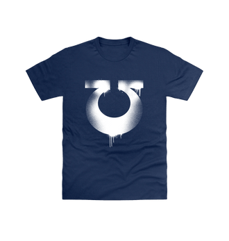 Navy Ultramarines Graffiti Insignia T Shirt