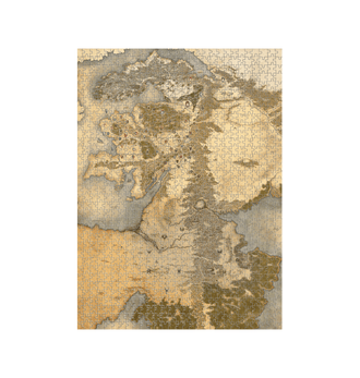 White Warhammer The Old World Map 1000 Piece Jigsaw Puzzle