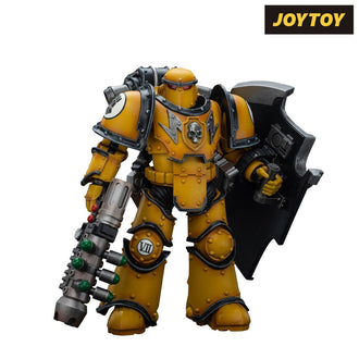 As shown JoyToy Warhammer The Horus Heresy Action Figure - Imperial Fists, Legion MkIII Breacher Squad, Legion Breacher with Graviton Gun (1\/18 Scale)