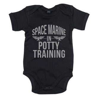 Space Marine In Potty Training V2 Baby Bodysuit