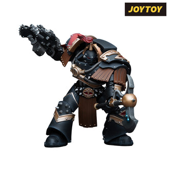 JoyToy Warhammer The Horus Heresy Action Figure - Sons of Horus Justaerin Terminator Squad, Justaerin with Carsonran Power Axe (1/18 Scale) Preorder