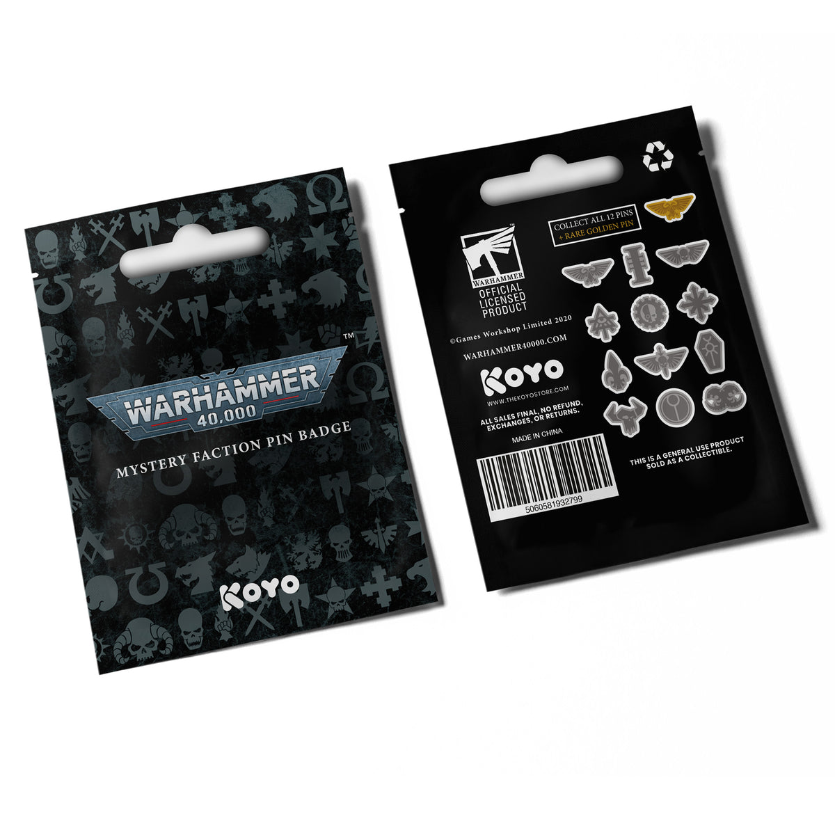Warhammer 40,000 Mystery Faction Pins