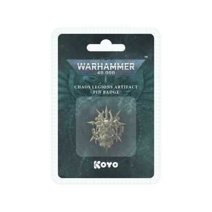 Warhammer 40,000 Chaos Legions Artifact Pin Badge