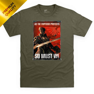 Premium Astra Militarum The Emperor Protects T Shirt