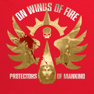 Blood Angels - On Wings Of Fire Fitted T Shirt